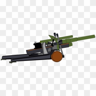 Howitzer Artillery Cannon Weapon Gun - Howitzer Clipart, HD Png Download