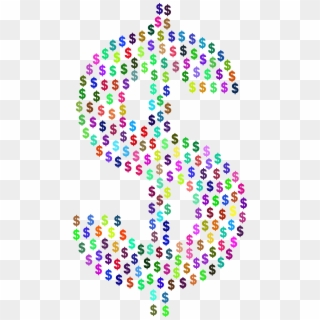 This Free Icons Png Design Of Prismatic Dollar Sign, Transparent Png
