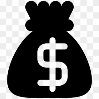 Money Black Bag With Dollar Sign Comments - Money Icon Black, HD Png Download