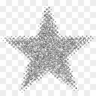 Free Png Download Silver Glitter Star Png Images Background - Silver Sparkle Star Png, Transparent Png
