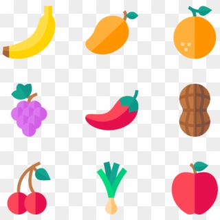 Fruits & Vegetables - Fruit Free Icons Png, Transparent Png