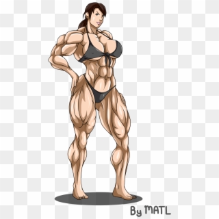 Quiet Muscle Growth - Lara Croft Muscle Growth, HD Png Download