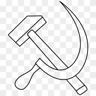 Download Png - Hammer And Sickle Drawing, Transparent Png