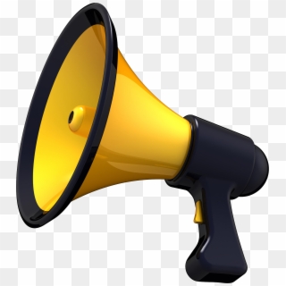 Yellow Megaphone Clipart, HD Png Download