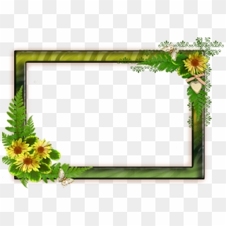 Flower Frame Png, Png Format, Frames, Backgrounds, - Png Photo Frame Background, Transparent Png