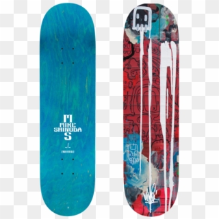 Connected Triptych Skate Deck - Skateboard Deck Png, Transparent Png