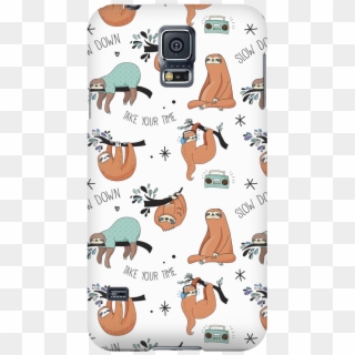 White Sloth Collage Phone Case - Sloth, HD Png Download