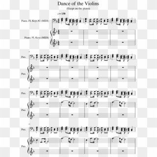 Violin And Music Notes - Sheet Music, HD Png Download