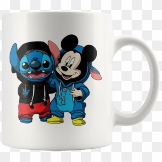 Stitch & Mickey Disney Mug - T Shirt Stitch Mickey, HD Png Download