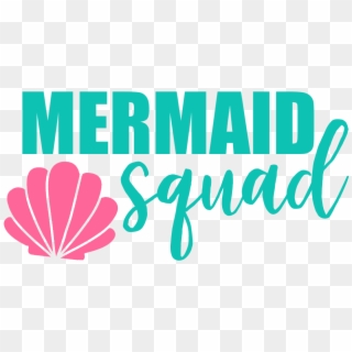 Free Mermaid Squad Svg Bundle, Quote, Shell And Mermaid - De Verdad O Reto, HD Png Download