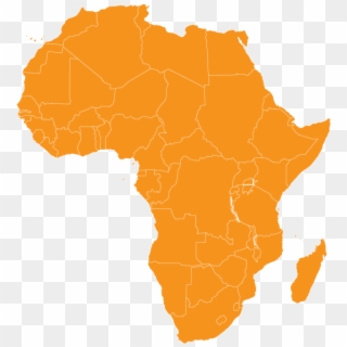 Africa - Africa Map Black, HD Png Download