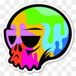 Pop Art Skull - Pop Art Sticker Png, Transparent Png