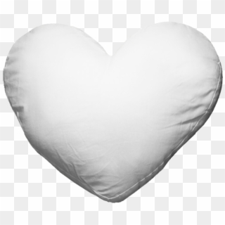 Heart Pillow - White Heart Pillow Png, Transparent Png