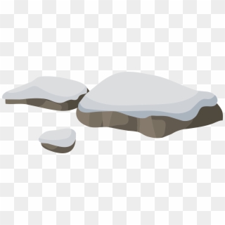 Clipart - Snowy Rock Clipart, HD Png Download