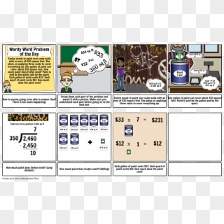 Math Storyboard Example - Math Storyboard, HD Png Download