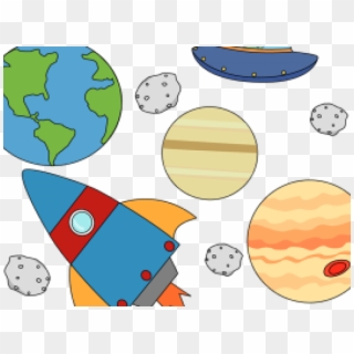 Planets Clipart Kid Png - Cute Outerspace Clipart Png, Transparent Png
