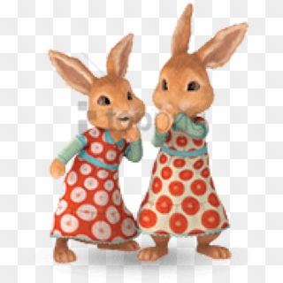 Free Png Download Two Girl Rabbits Png Images Background - Peter Rabbit Flopsy And Mopsy, Transparent Png