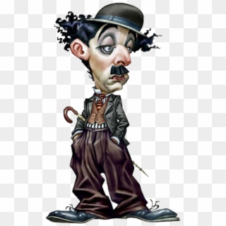 Funny Guy7 - Charlie Chaplin Caricature, HD Png Download