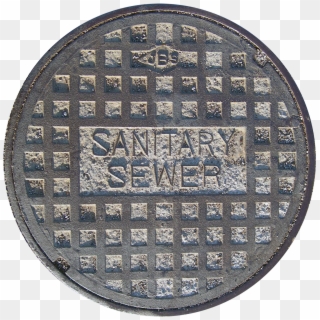 Man Hole Sewer Cover Texture - Sewer Grate Texture, HD Png Download