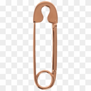 Bronze Coloured Safety Pin - Large Gold Safety Pin Brooch, HD Png Download