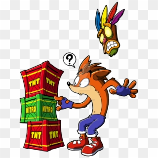 Crash Bandicoot Nitro Crate Png Freeuse Library - Crash Bandicoot Crash Crate, Transparent Png