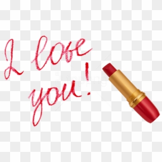 Free Png Download I Love You With Lipstick Png Images - Love You My Boyfriend, Transparent Png