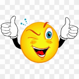 #emoji #smile #happy #wink #thumbsup - Smiley Face With Thumbs Up, HD Png Download