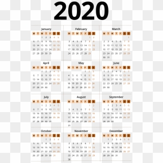 2020 Calendar Png - 2011, Transparent Png