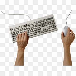 Hands On Keyboard Png Image - Hands On Keyboard Png, Transparent Png