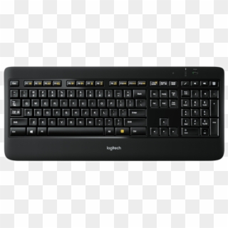 Pc Keyboard Png - Wireless Illuminated Keyboard K800, Transparent Png