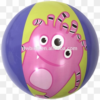 Customized Monster Cartoon Printing Beach Ball Inflatable - Cartoon, HD Png Download
