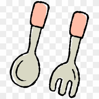 Jpg Free Fork Transparent Grey - Spoon And Fork Clipart, HD Png Download