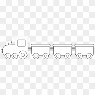 Jpg Library Stock Passenger Train Png Black And White - Train Clipart, Transparent Png