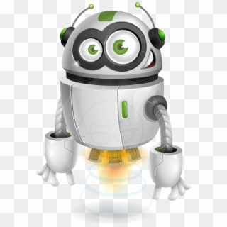 Robot Vector Cartoon Character - Cartoon Characters, HD Png Download