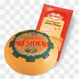All Madrigal & Emmental Cheese - President Madrigal, HD Png Download