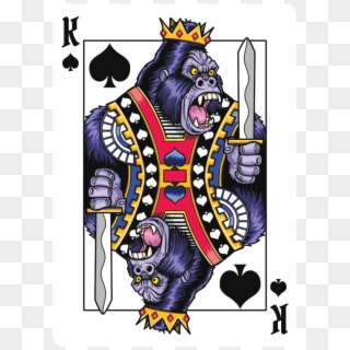 Gorilla Deck Playing Cards - Illustration, HD Png Download