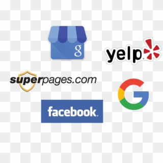 A Collection Of Icons From Google, Google Local, Yelp, - Superpages.com, HD Png Download