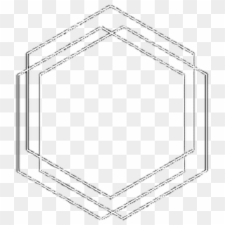 #tumblr #hexagon #white #overlay #background #icon - Marco Hexagonal Png, Transparent Png