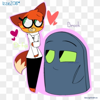 Dr Fox Likes Brock By Blueiceegirlart - Dr Fox X Unikitty, HD Png Download