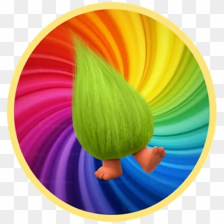 618 X 646 3 - Trolls Rainbow, HD Png Download