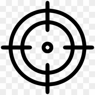 Target Png Icon - Crosshairs Vector, Transparent Png