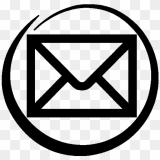 Logo Email Preto Png - Email Symbol White Png, Transparent Png