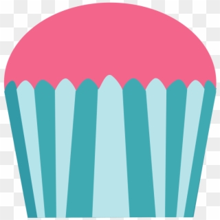 Pink Turquoise Cupcake - Pink Turquoise, HD Png Download