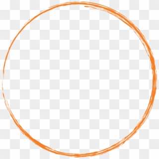 Orange Round Circle Paint Brush 1210524 - Circle, HD Png Download