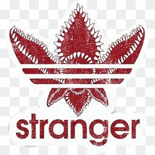 #strangerthings #moster #adidas #logo #brand #freetoedit - Stranger Things Demogorgon Adidas, HD Png Download