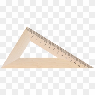 Wooden Square Png Clipart Image - Triangle Ruler Wood Png, Transparent Png