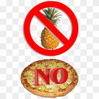 Pizza Pineapple Png Transparent Hawaiian - No Pineapples On Pizza, Png Download