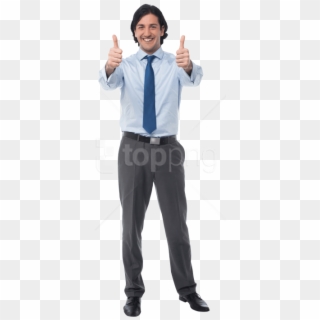Free Png Download Men Pointing Thumbs Up Png Images - Man Thumbs Up Png, Transparent Png