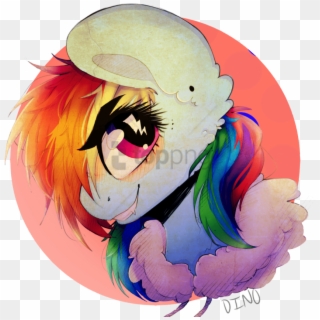 Free Png Download Dino Horse, Bust, Rainbow Dash, Safe, - Cartoon, Transparent Png