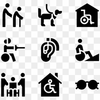 Disabled People Assitance - Disable People Signage, HD Png Download